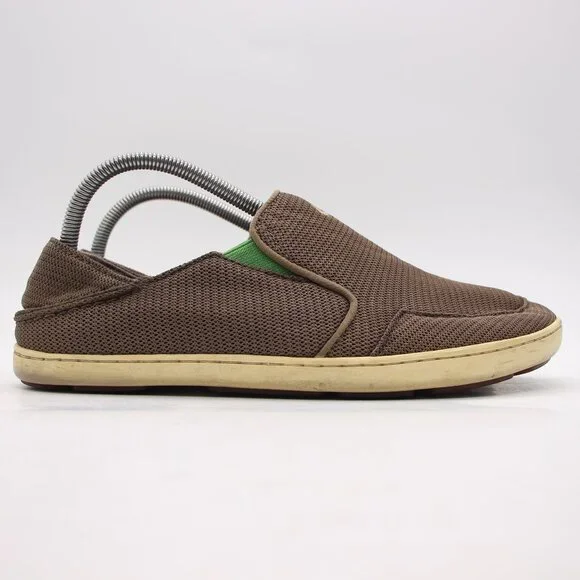 Olukai Nohea Mesh Men\'s Casual Comfort Slip-On Shoes Sneaker Size 8.5 Brown Olukai Nohea Lace Mesh Men main image 2